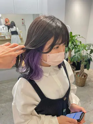 ミディアム SAEKI【ior 】北千住店ブリーチのヘアスタイル