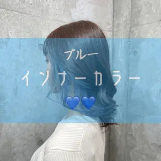 セミロング ブリーチカラー/ 寺口佳希のヘアスタイル