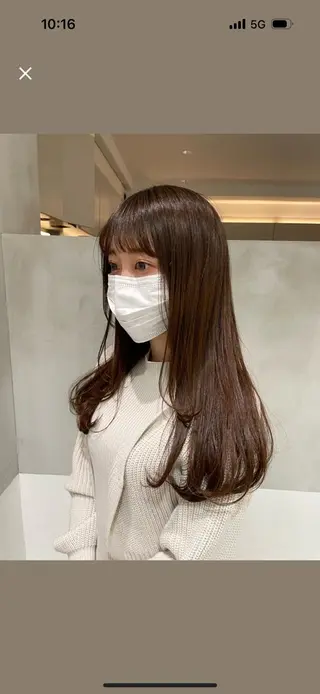 ロング カラー ヘアアレンジ 似合わせカットカラー 💎モエのヘアスタイル