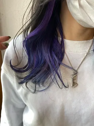 セミロング カラー 入江 志穂のヘアスタイル