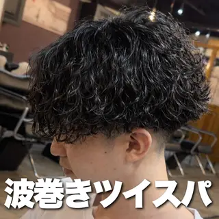ショート パーマ メンズ メンズパーマ/ メッシュ😎タクミのヘアスタイル