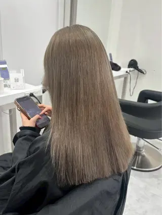 セミロング カラー 💖髪質改善/韓国/ WカラーNanamiのヘアスタイル