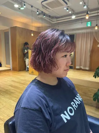 ショート パーマ ボブ/ショート 吉田竣のヘアスタイル