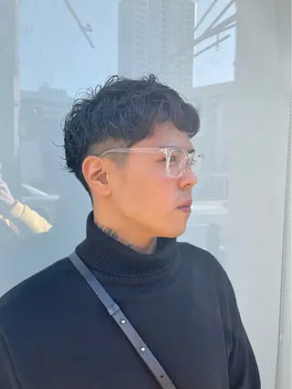 ショート パーマ メンズ grAt所属・森 真伊希のヘアスタイル