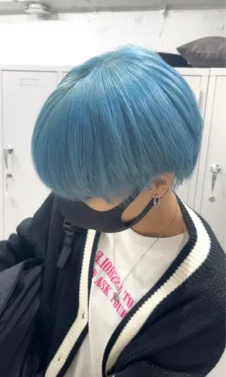 ショート カラー レイヤーカットとハイ トーン/HIROKIのヘアスタイル