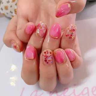 ネイル La neige* yuki 🥯🍑のネイルデザイン