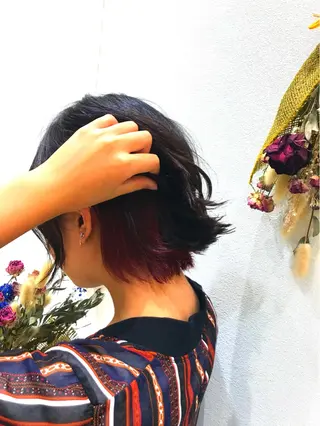 ショート カラー Miku❇️ フェイスレイヤーのヘアスタイル