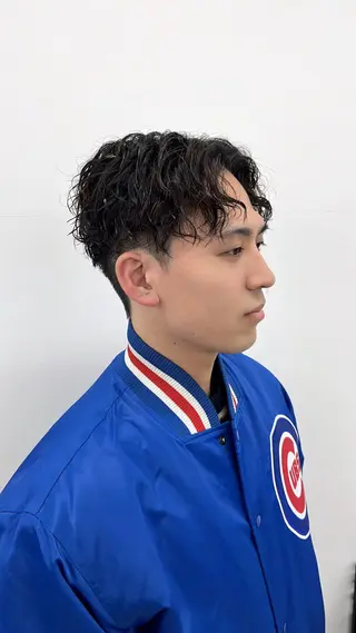 ショート パーマ メンズ 🏆メンズヘア特化 🥇代表りんぺーのヘアスタイル