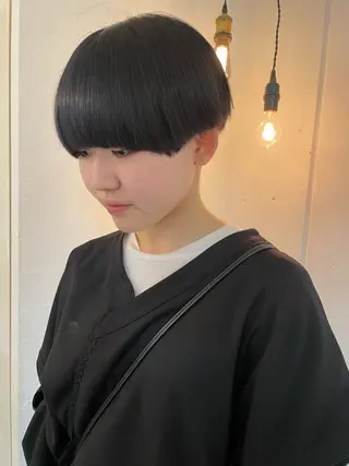 ショート 京都美容師 塩のヘアスタイル
