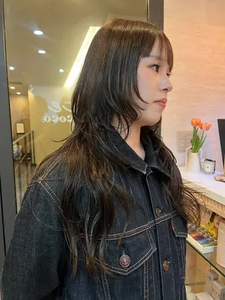 ロング レイヤー/暖色/ 髪質改善/永礼芳果のヘアスタイル