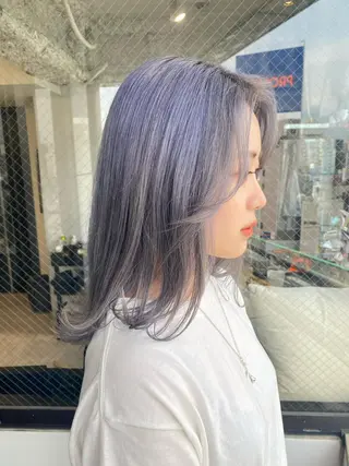 ミディアム ちばた/レイヤー 似合わせ/大阪中津のヘアスタイル