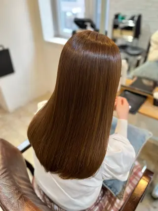 セミロング 佐藤 菜々美のヘアスタイル