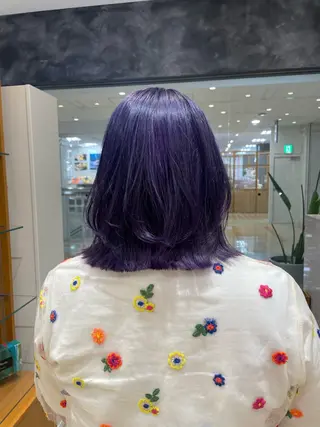 ミディアム キルンサンピアン所属・ナチュラルカラー 児玉優香のヘアスタイル