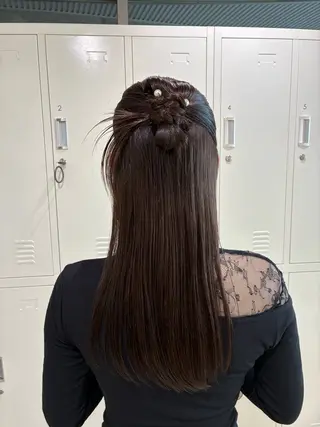 ロング アレンジ/縮毛矯正 FACE。ゆのんのヘアスタイル