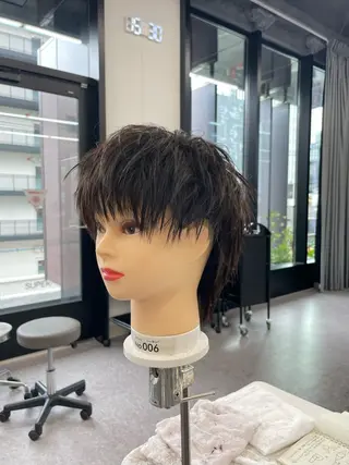 メンズ オリーブカラー🫒/ 透明感カラー/みゆのヘアスタイル