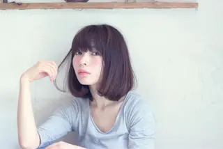 ミディアム gite カワムラナオキのヘアスタイル