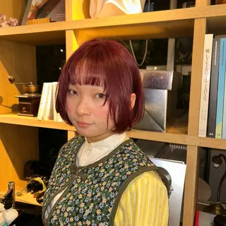 カラー 植田 瑠菜のヘアスタイル