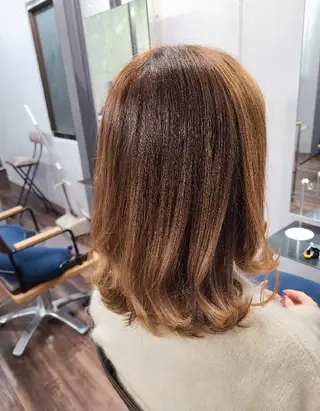 ミディアム カラー ヘアアレンジ terra✂️川嶋 大輔のヘアスタイル