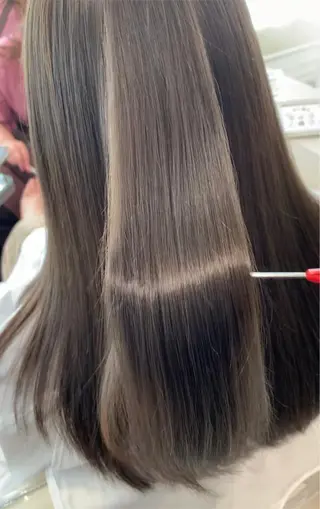 セミロング カラー 美髪形成！色素改善！ 秋田　和輝のヘアスタイル