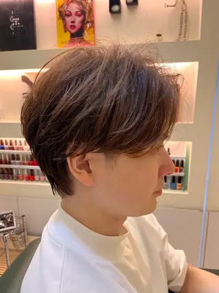 ショート カラー メンズ 銀座⭐️髪質改善⭐️ 平中　留生のヘアスタイル