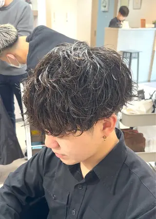 ミディアム HairSalonAMIGO所属・田中 郁人のヘアスタイル