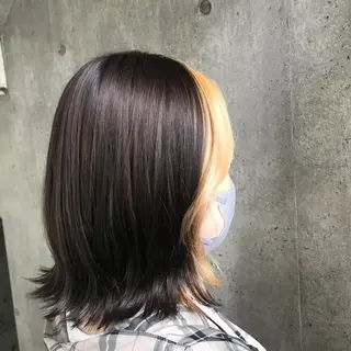 ミディアム 松本平太郎美容室大宮店所属・もりたみかこ 美容師お休み中のヘアスタイル