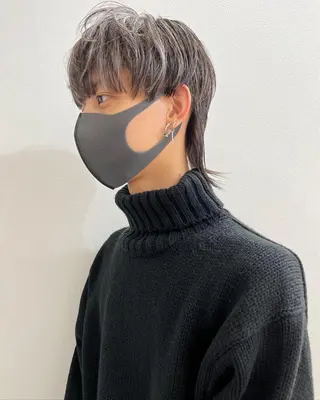 ミディアム カラー パーマ ヘアアレンジ メンズ 【池袋/スパイキー ショート】ⓝⓘⓜⓤのヘアスタイル