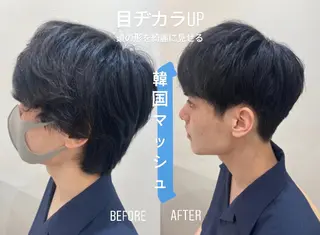 ショート カラー パーマ ヘアアレンジ メンズ マツエク・マツパ 💎耳ツボジュエリー ×銀座美容室💎のヘアスタイル