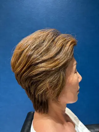 ショート パーマ ATELIER JOJO所属・四役 蒼海のヘアスタイル