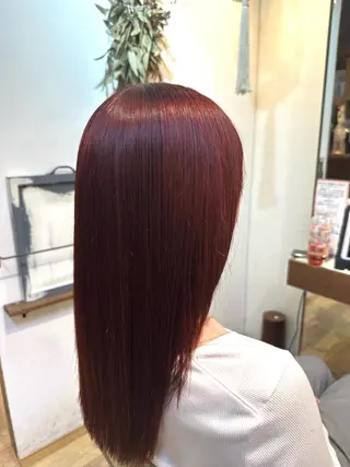 セミロング カラー ステージレコ江坂店所属・カツヤマ モエのヘアスタイル