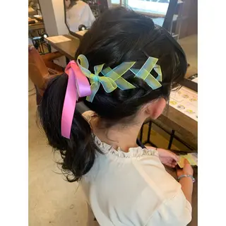 ヘアアレンジ キッズ 佐藤 美紅のヘアスタイル