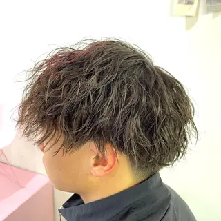 パーマ メンズ メンズ特化/パーマ/ ブリーチ/福島 千颯のヘアスタイル