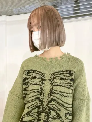 ショート ボブ/ハイトーン 🍄Kurumi🍄のヘアスタイル