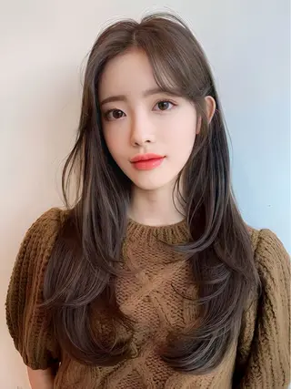 ロング 映える顔まわり/前髪 特化 💗 ユキマのヘアスタイル