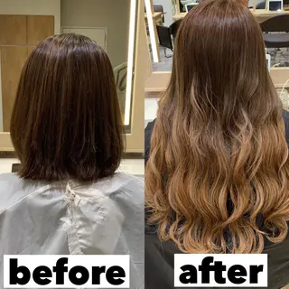 ロング カラー ヘアアレンジ マツエク・マツパ TATSUYA アートディレクターのヘアスタイル