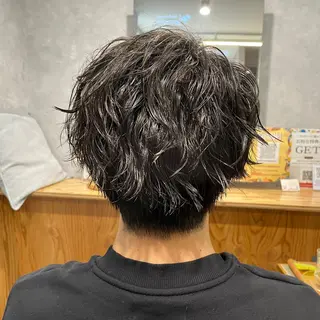 ショート パーマ メンズ 黒岩 梨沙のヘアスタイル