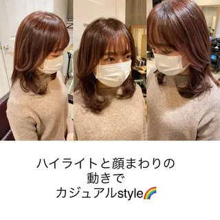 ミディアム La paix所属・パーソナルカラー lapiax阿部のヘアスタイル