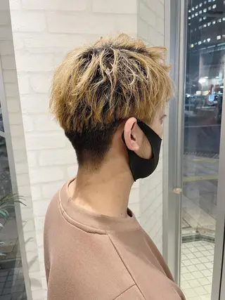 メンズ ケアブリーチ /髪質 改善/古橋圭史郎のヘアスタイル