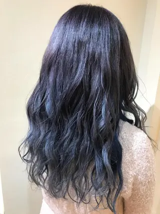 ロング カラー ブリーチ毛対応酸性 ストレート🌈サキのヘアスタイル