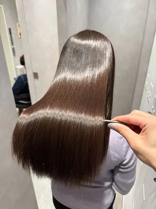 ロング カラー パーマ ヘアアレンジ salowin新宿East3階所属・艶美髪/髪質改善 /縮毛矯正/木元渓太のヘアスタイル