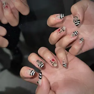 ネイル 𝙃𝙖𝙧𝙪⋆ ˚꩜｡個性派のネイルデザイン