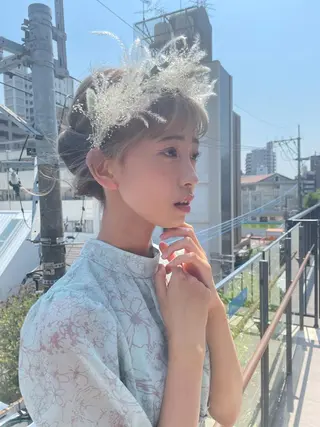 ミディアム HARUKI MINATO  Japan福岡所属・似合わせカット 迫留由弥のヘアスタイル