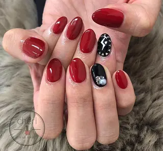 ショート カラー ネイル chéri sinagawaのネイルデザイン