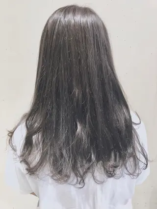 セミロング カラー パーマ ヘアアレンジ 【ツヤ髪美容師】 ツダケイスケのヘアスタイル