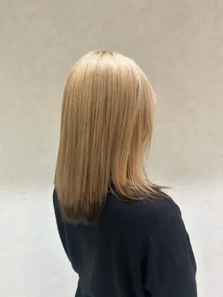 ミディアム ダブルカラー/韓国 ヘア/さわのあかねのヘアスタイル