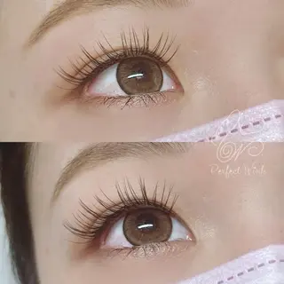 カラー マツエク・マツパ パーフェクトウィンク ちぢいわみのりのマツエク・マツパデザイン