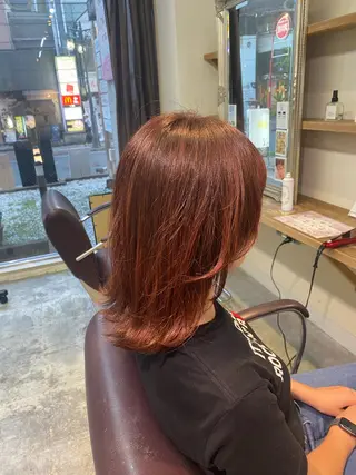 ミディアム カラー AMRITA所属・men'sｶｯﾄ ﾊﾟｰﾏ🫧ｼｵﾝのヘアスタイル