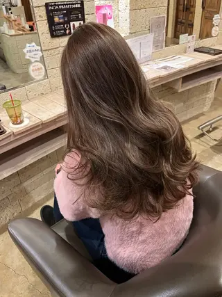 ロング カラー パーマ/艶カラー/ 髪質改善/伊藤愛麻のヘアスタイル