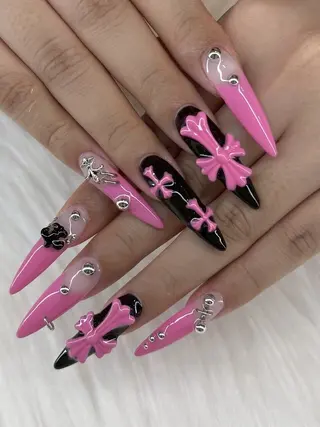 ロング ピンクドールハウス 宜野湾店のネイルデザイン