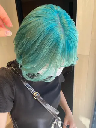 ショート カラー ヘアアレンジ アンククロス渋谷【ANKH CROSS】所属・韓国ヘア┊︎レイヤー ┊︎haruka🌙のヘアスタイル